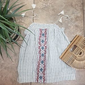 Universal Thread Target Embroidered Tank Tassle